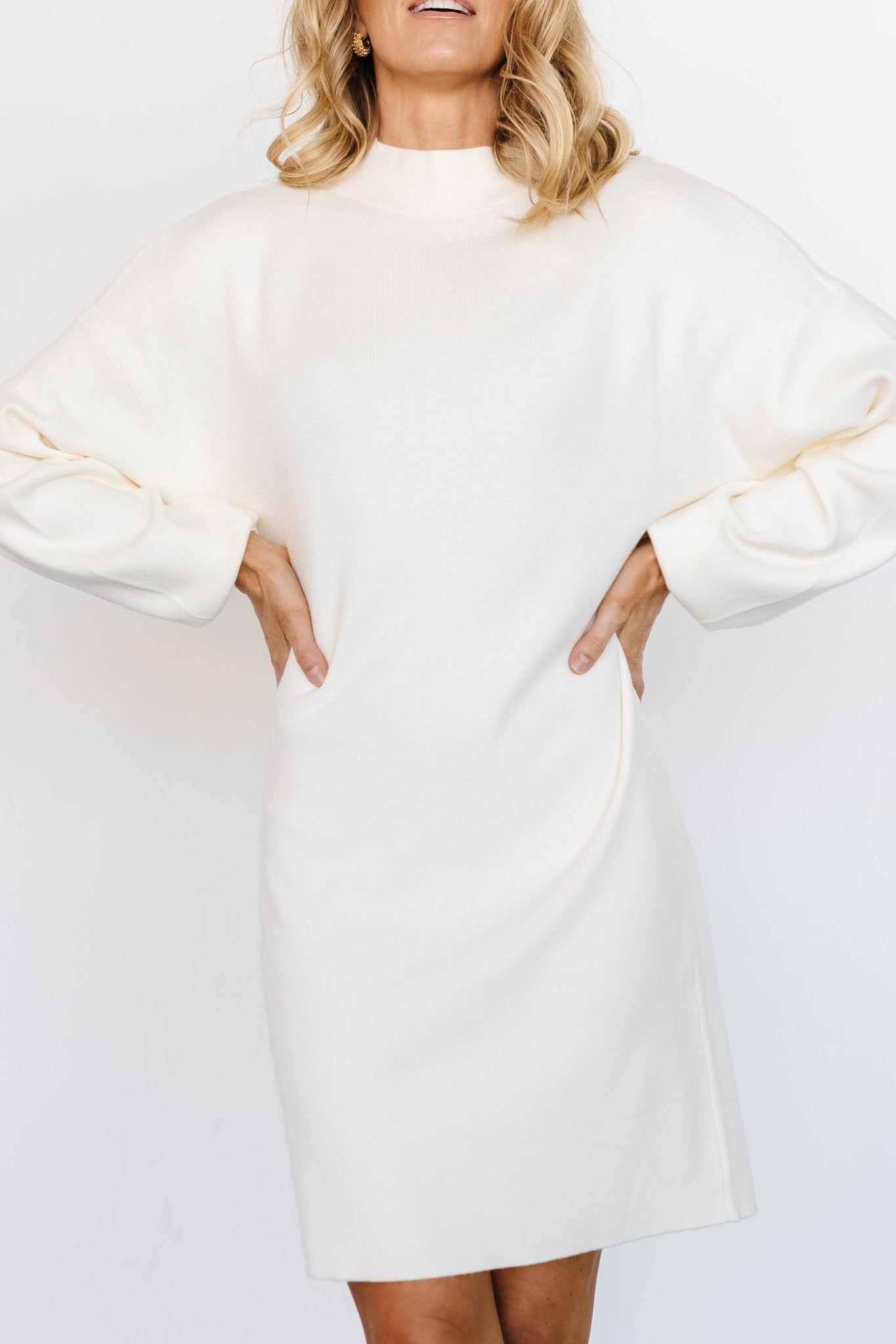 Jennings Sweater Dress | Ivory - Baltic Born