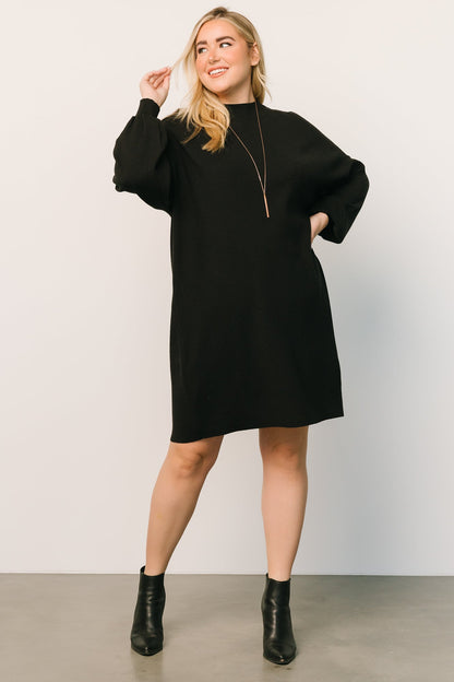 Jennings Sweater Short Dress | Black - Baltic Born