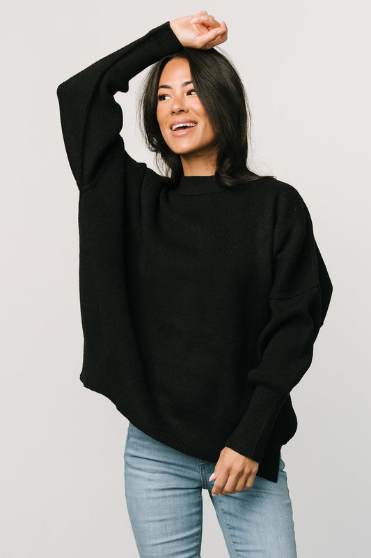 Jeremiah Knit Sweater | Black - Baltic Born