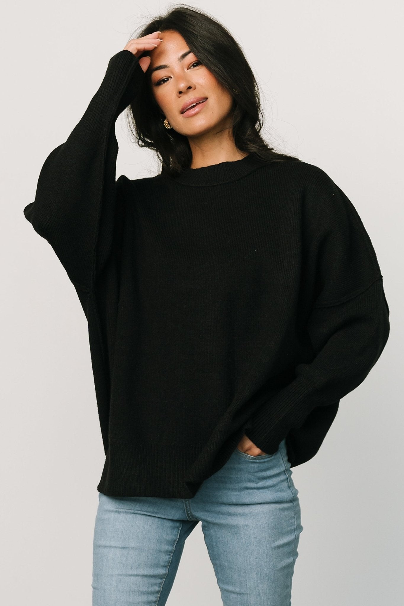 Jeremiah Knit Sweater | Black - Baltic Born