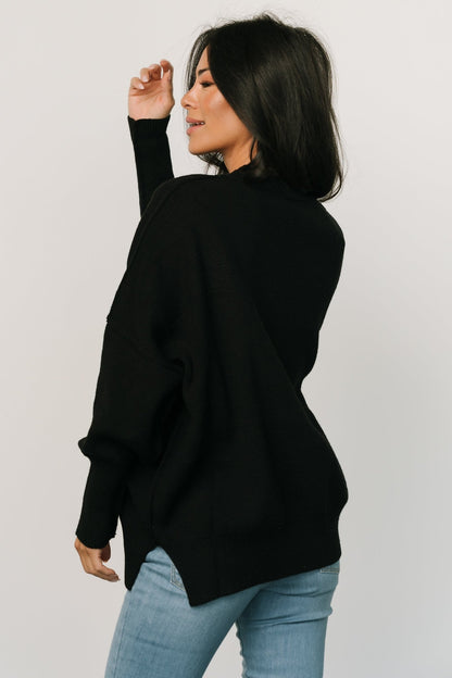 Jeremiah Knit Sweater | Black - Baltic Born