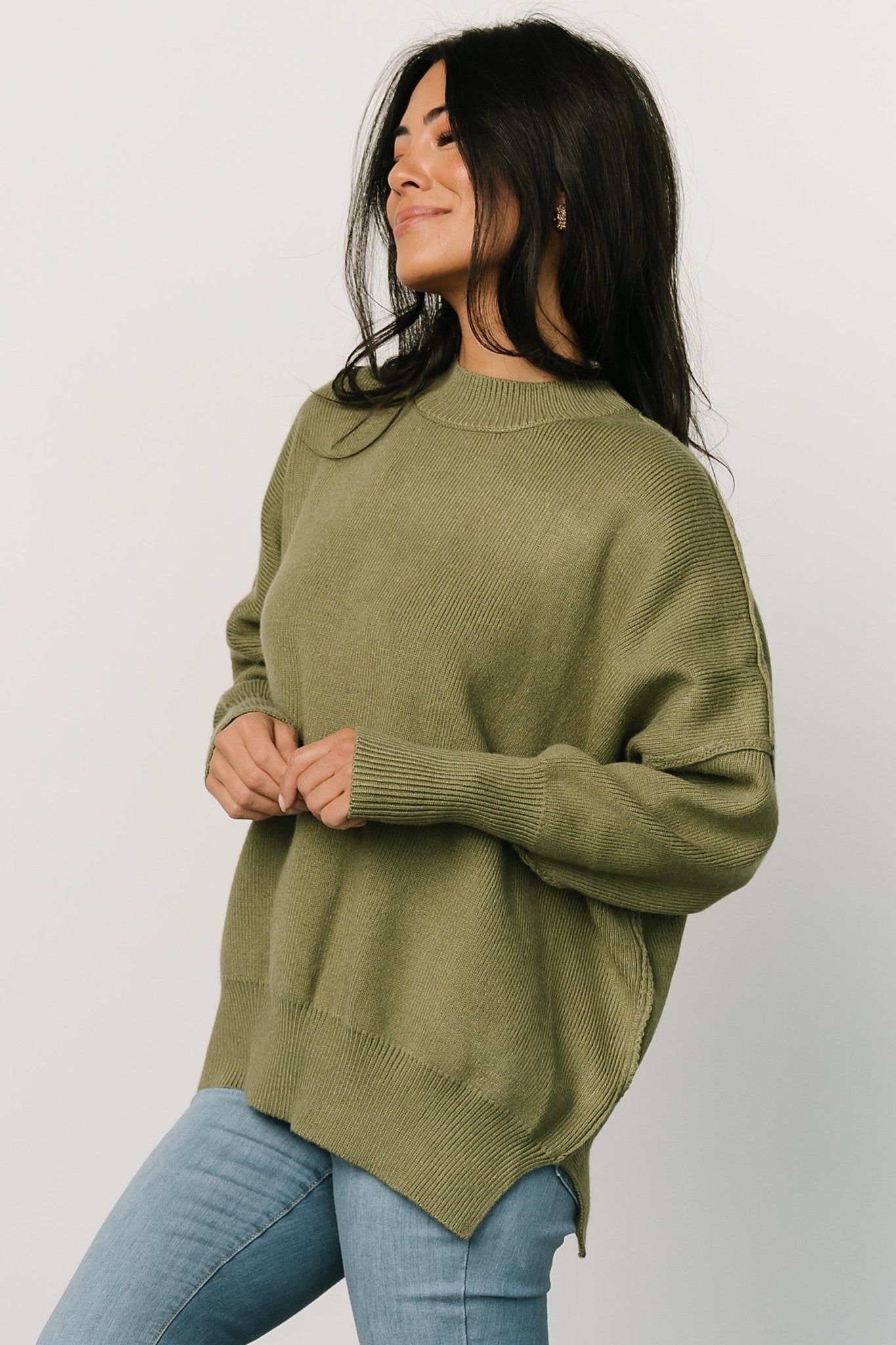 Jeremiah Knit Sweater | Olive - Baltic Born