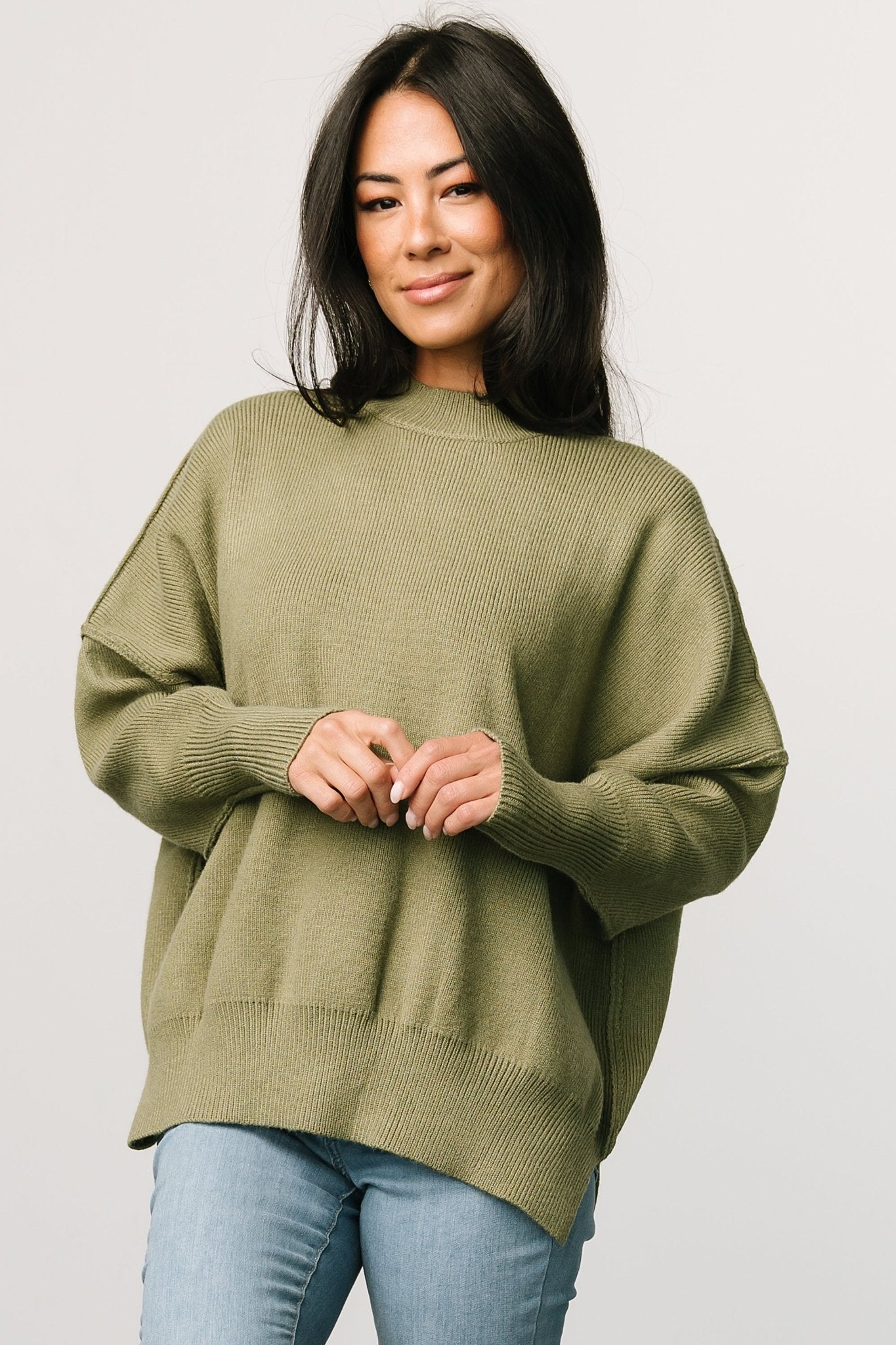 Jeremiah Knit Sweater | Olive - Baltic Born