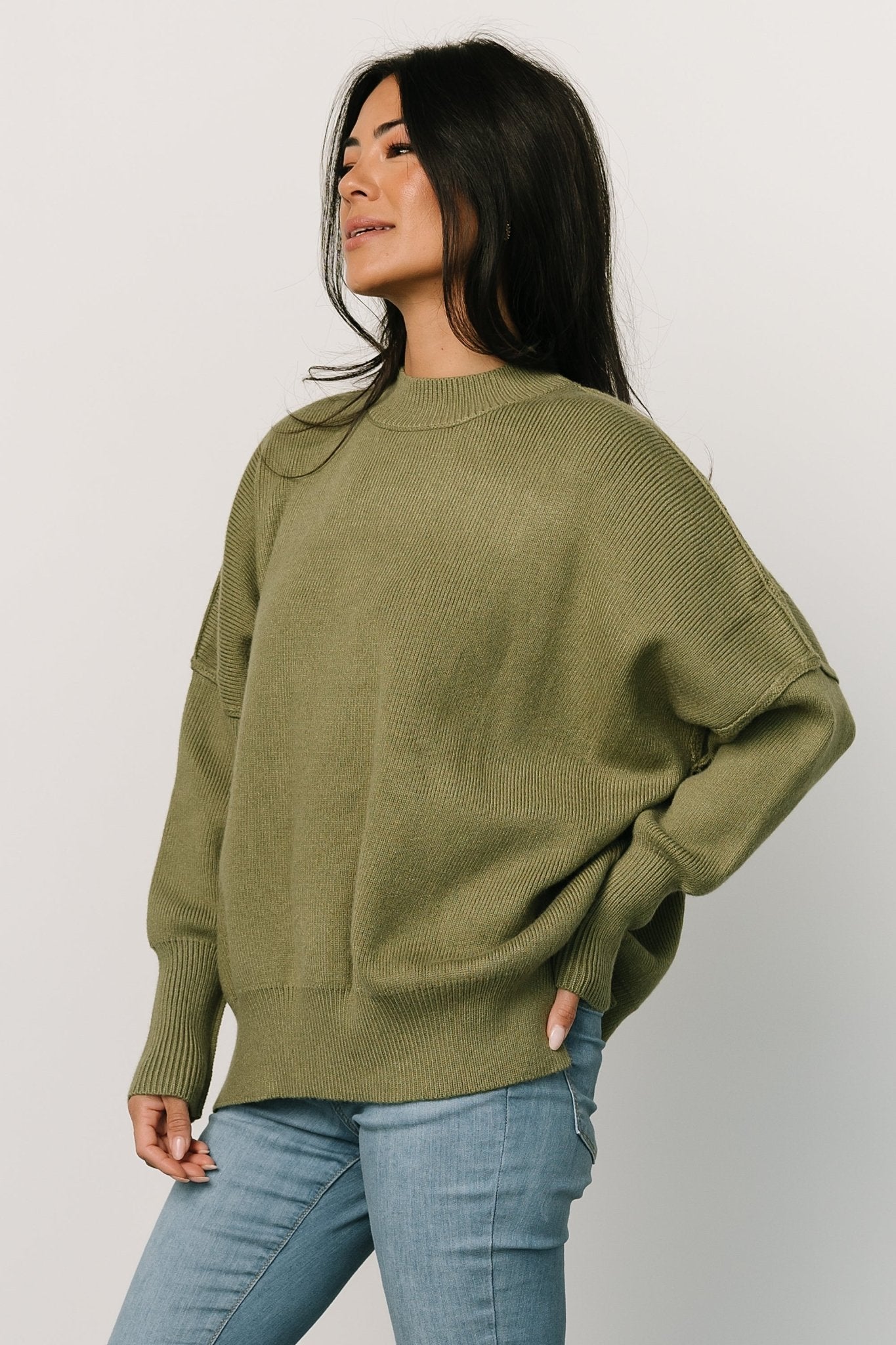 Jeremiah Knit Sweater | Olive - Baltic Born