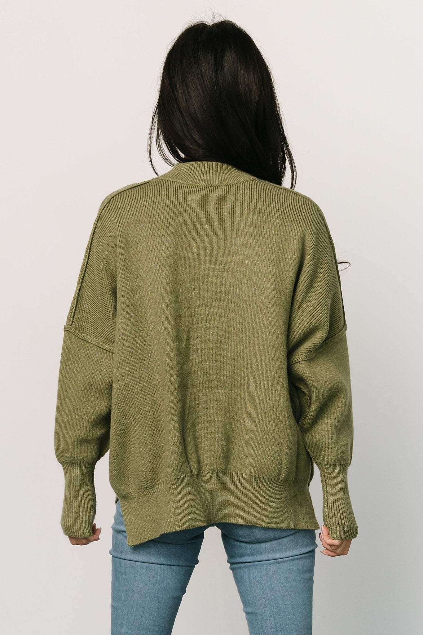 Jeremiah Knit Sweater | Olive - Baltic Born