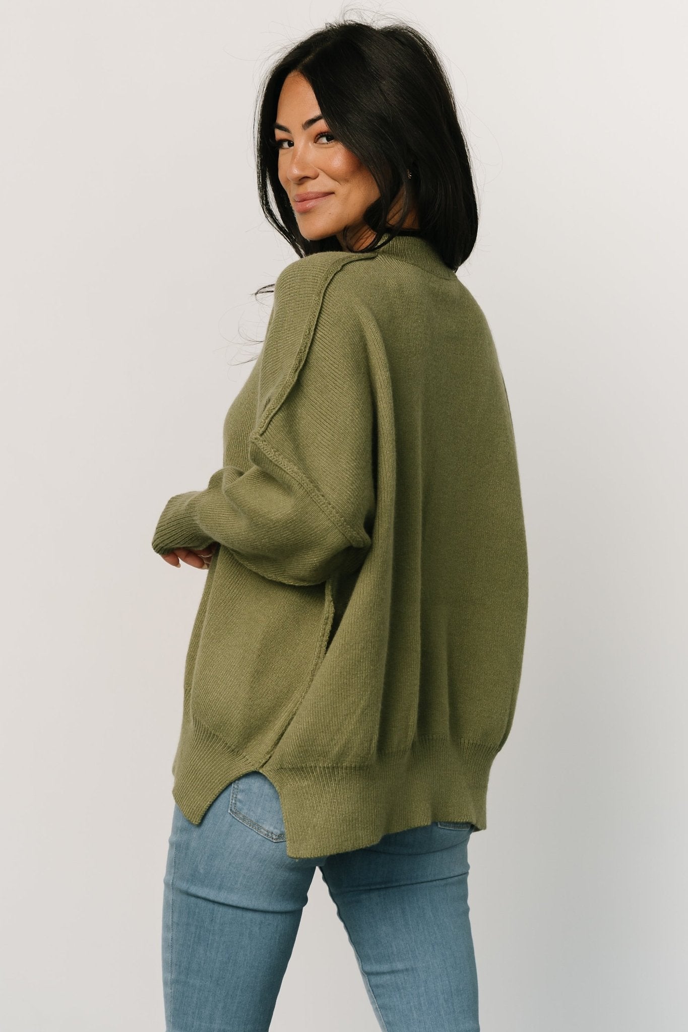 Jeremiah Knit Sweater | Olive - Baltic Born