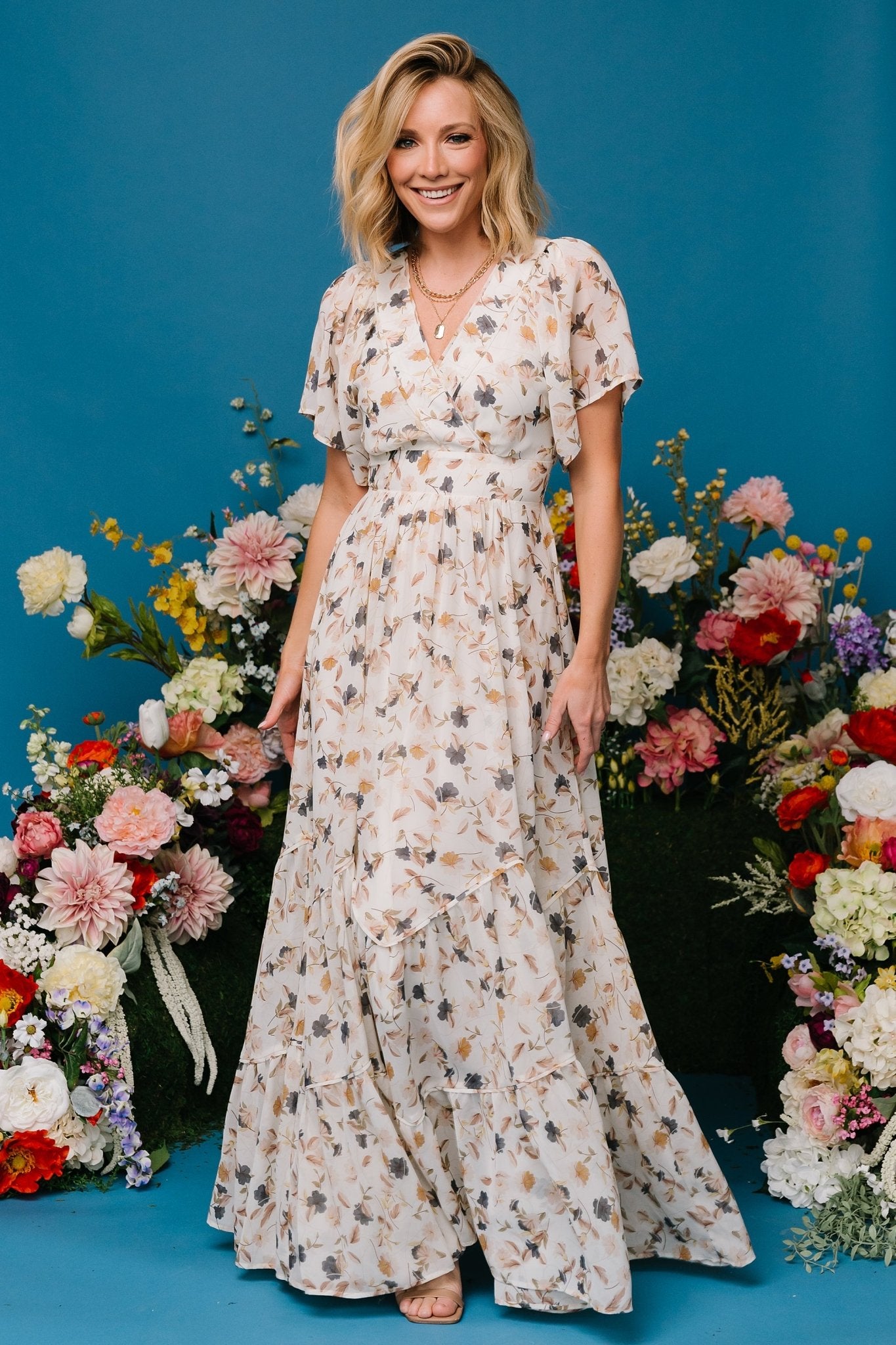 Baltic Born Womens Katherine Maxi Dress | Multi Floral