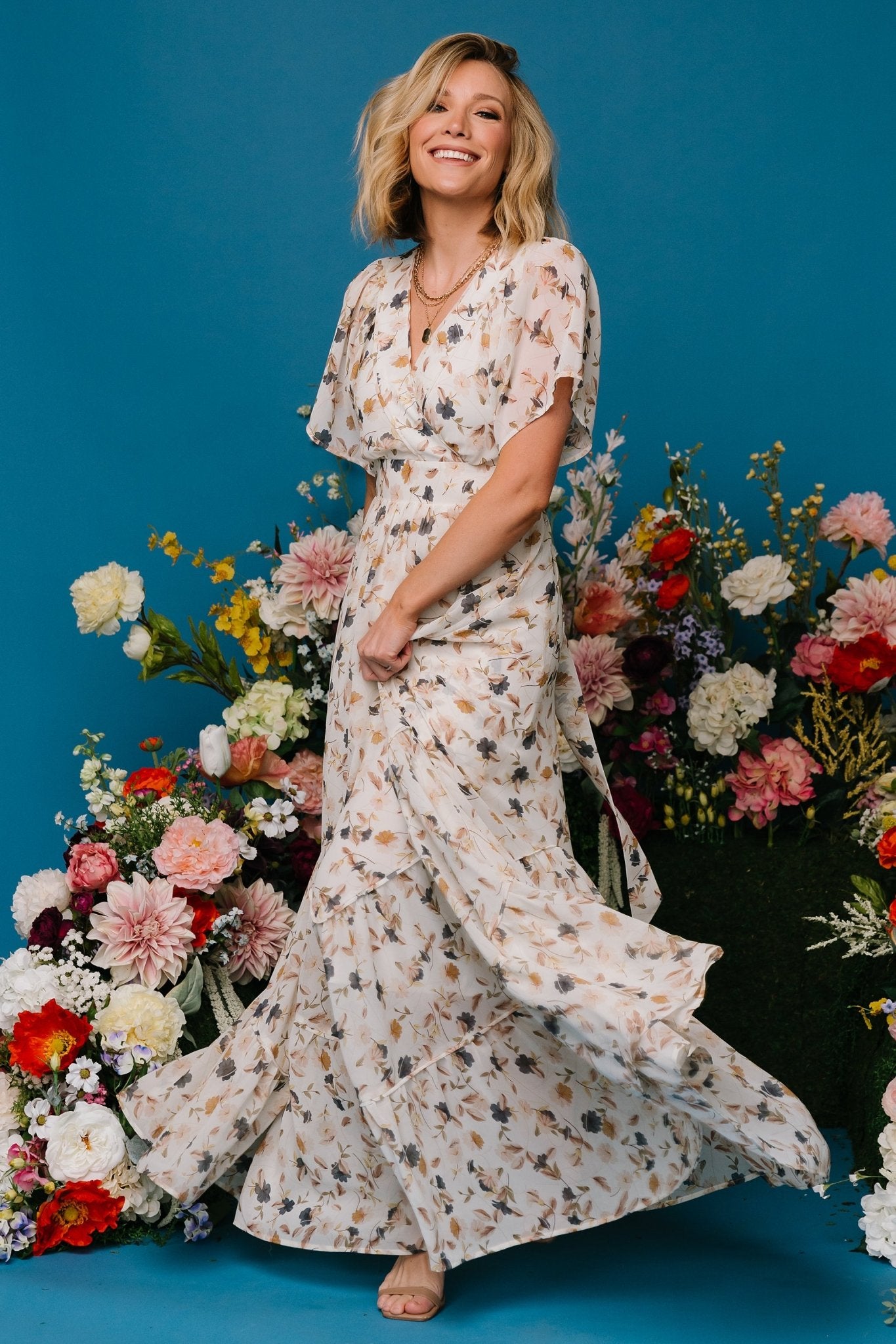 Baltic Born Womens Katherine Maxi Dress | Multi Floral
