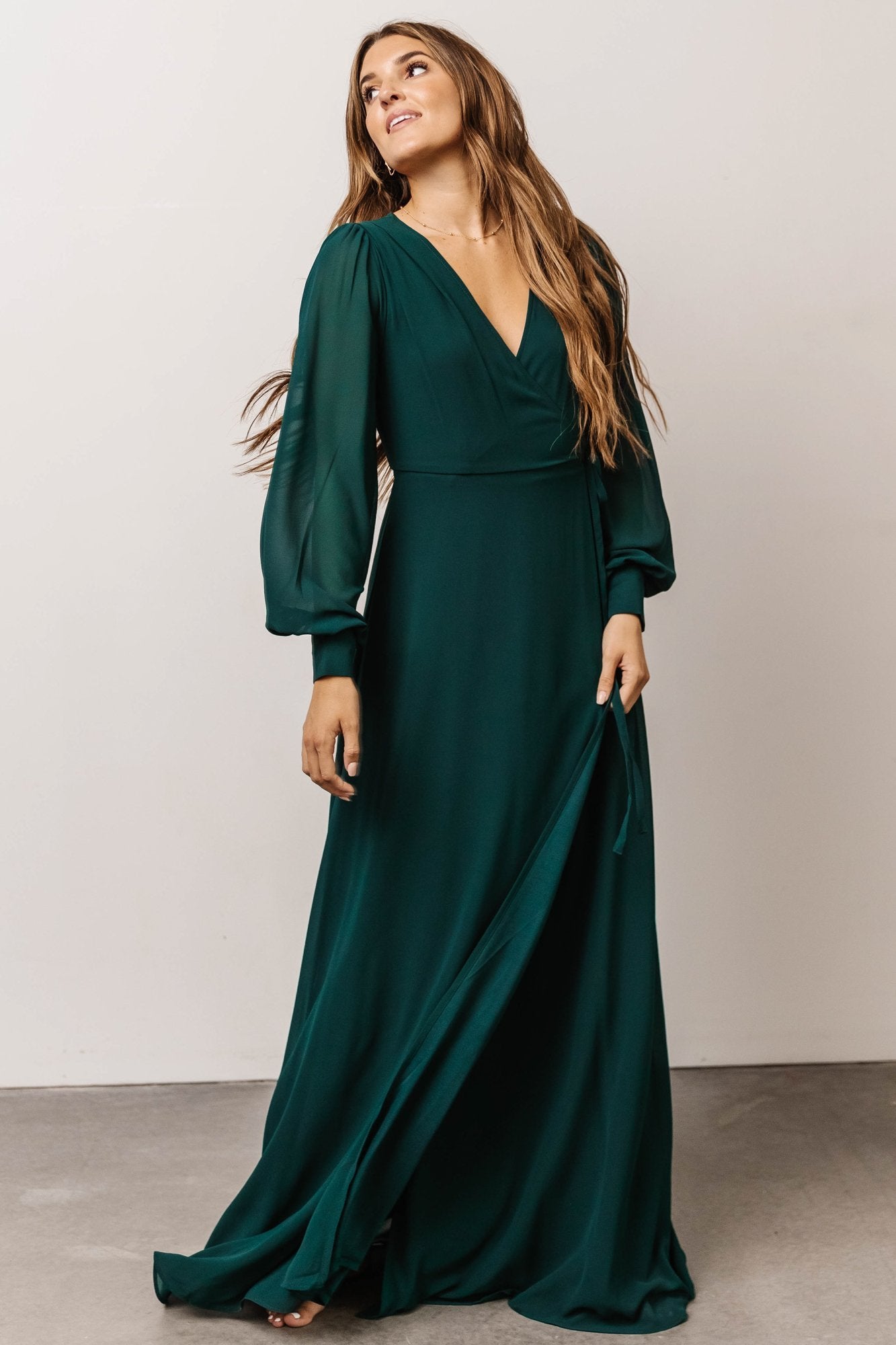 Kelsey Wrap Dress | Emerald - Baltic Born