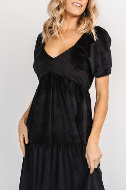 Kenli Velvet Maxi Dress | Black - Baltic Born