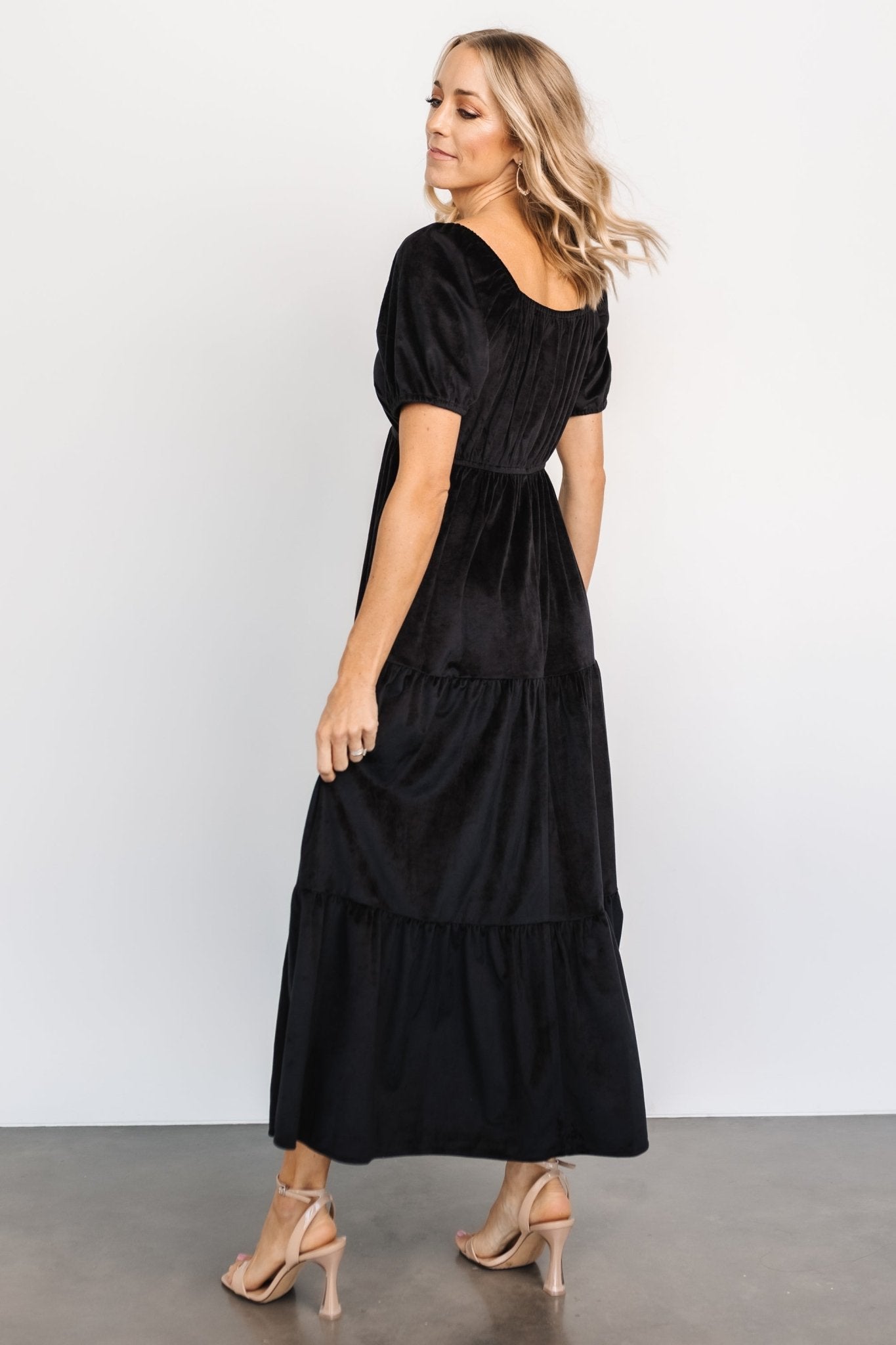 Kenli Velvet Maxi Dress | Black - Baltic Born