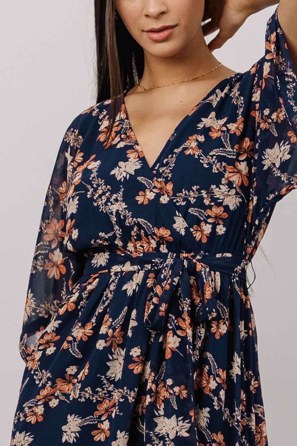 Kia Kimono Maxi Dress | Navy Floral - Baltic Born