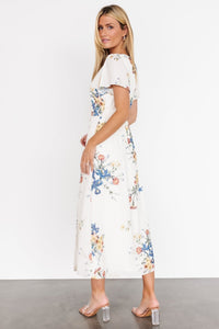 Kirsten Midi Dress | Cream Floral | Baltic Born
