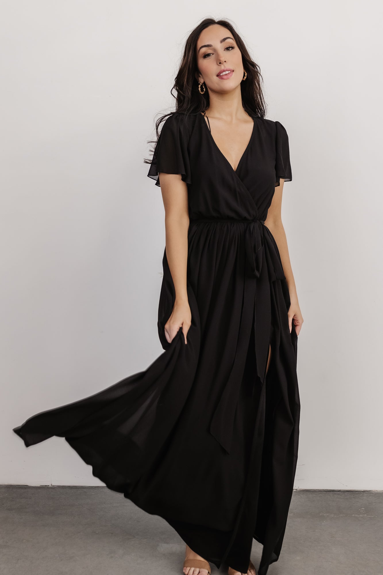 Kristina Maxi Dress | Black | Baltic Born