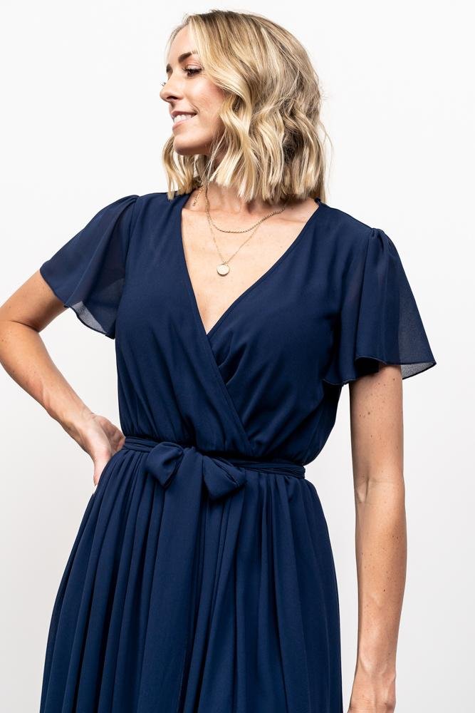 Kristina Maxi Dress | Navy - Baltic Born