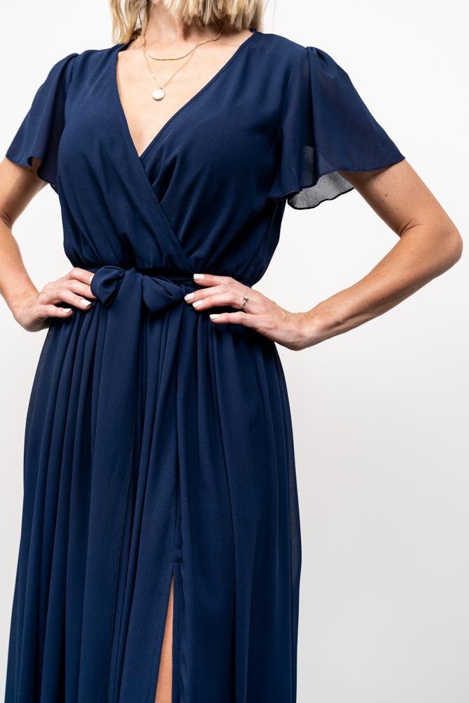 Kristina Maxi Dress | Navy - Baltic Born