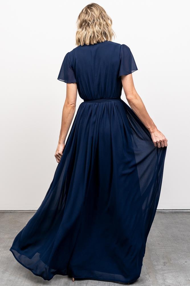 Kristina Maxi Dress | Navy - Baltic Born