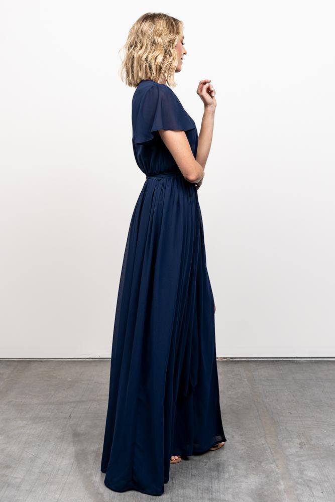 Kristina Maxi Dress | Navy - Baltic Born