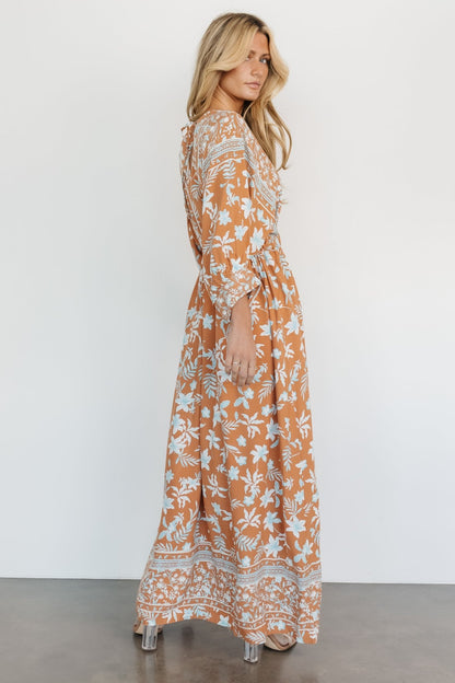 Laken Maxi Dress | Camel Multi - Baltic Born