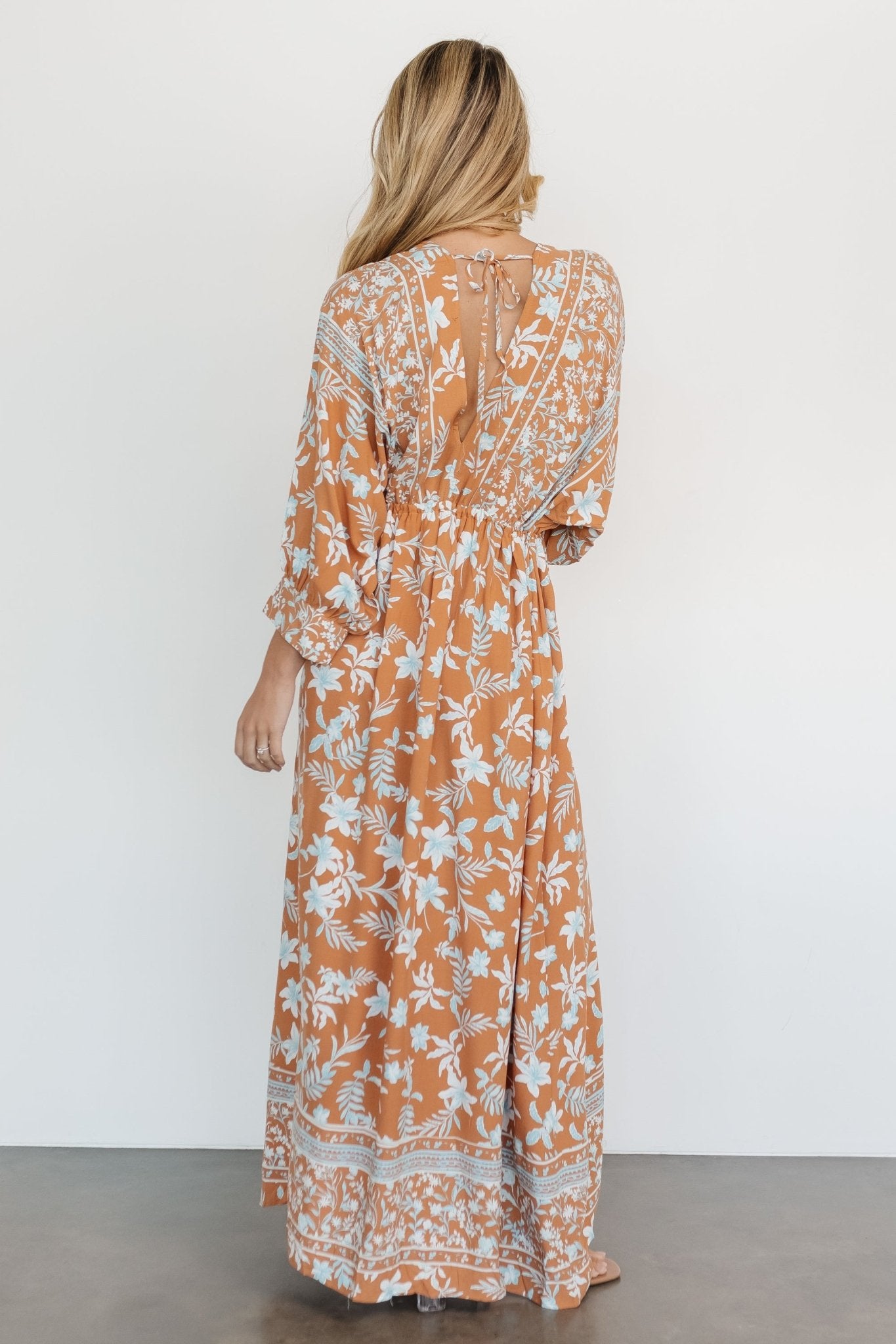 Laken Maxi Dress | Camel Multi - Baltic Born