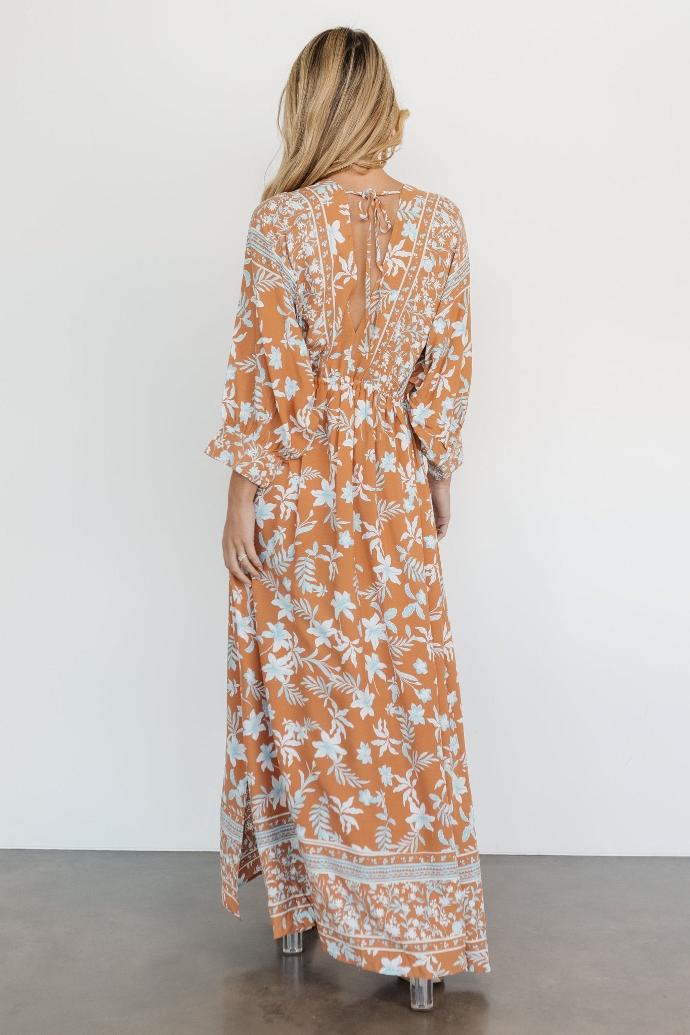 Laken Maxi Dress | Camel Multi - Baltic Born