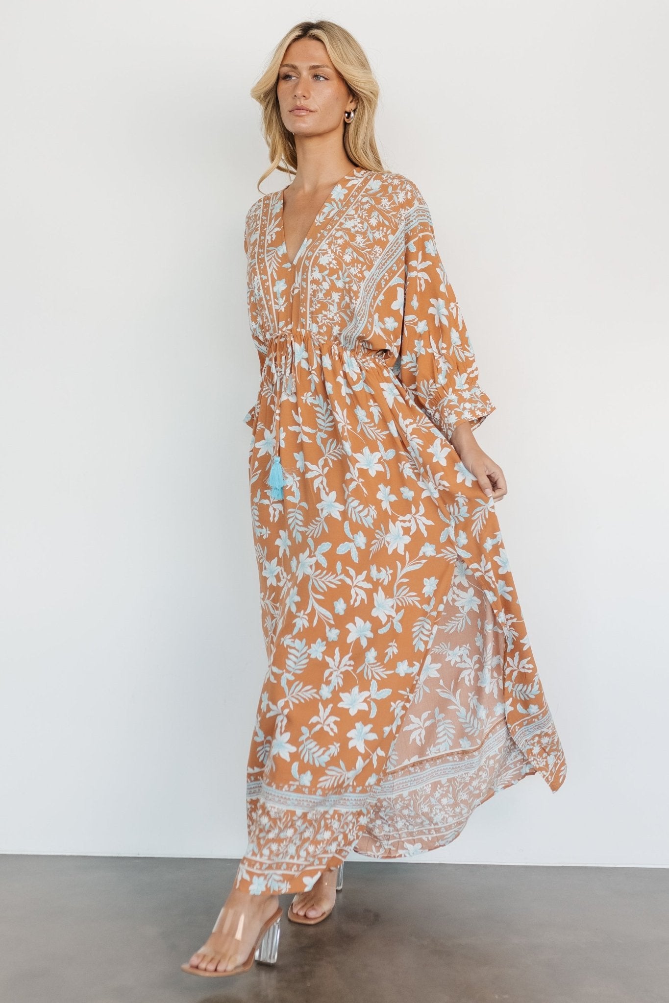 Laken Maxi Dress | Camel Multi - Baltic Born