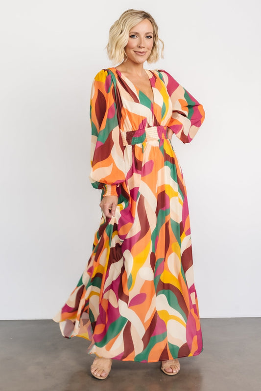 Lawson Maxi Dress | Green Multi - Baltic Born