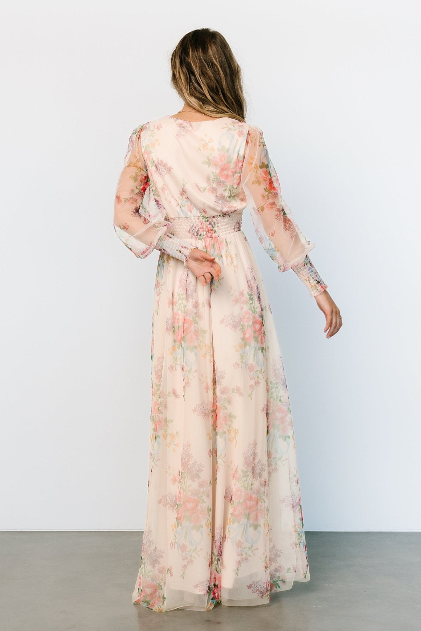 Layla Tulle Maxi Dress Romantic Floral