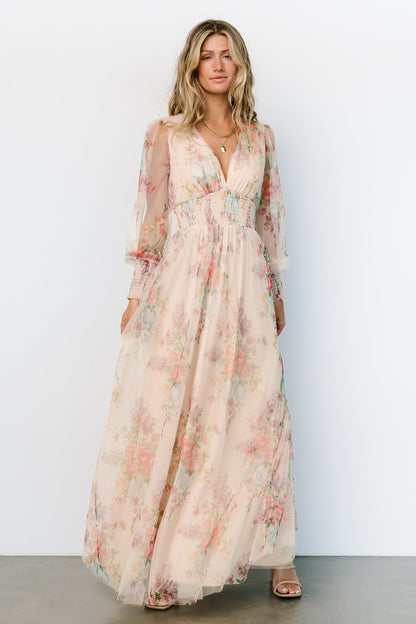 Layla Tulle Maxi Dress | Romantic Floral - Baltic Born