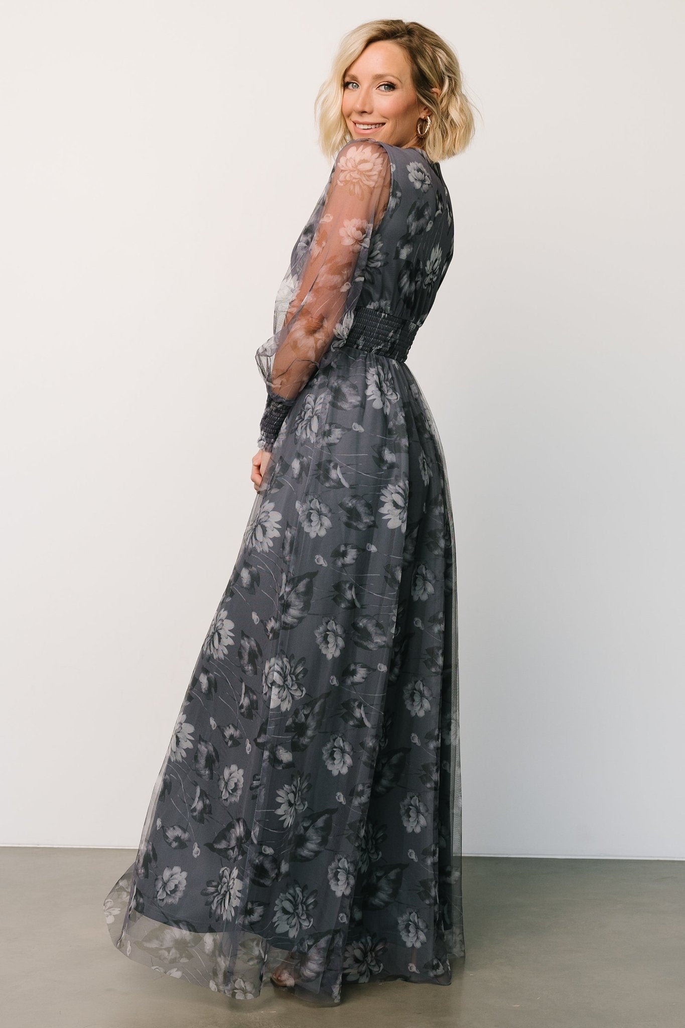 Layla Tulle Maxi Dress | Mulberry Floral
