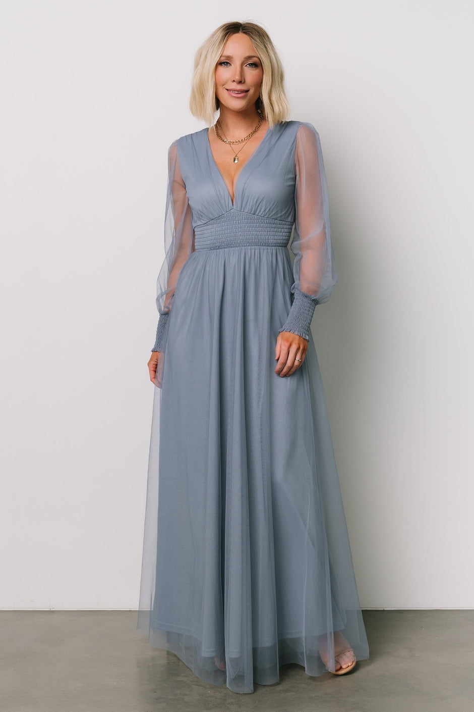 LIORA DRESS (BLUE WHISPER)