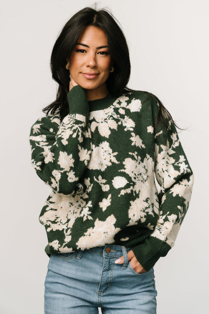 Legend Sweater | Hunter Green Multi - Baltic Born