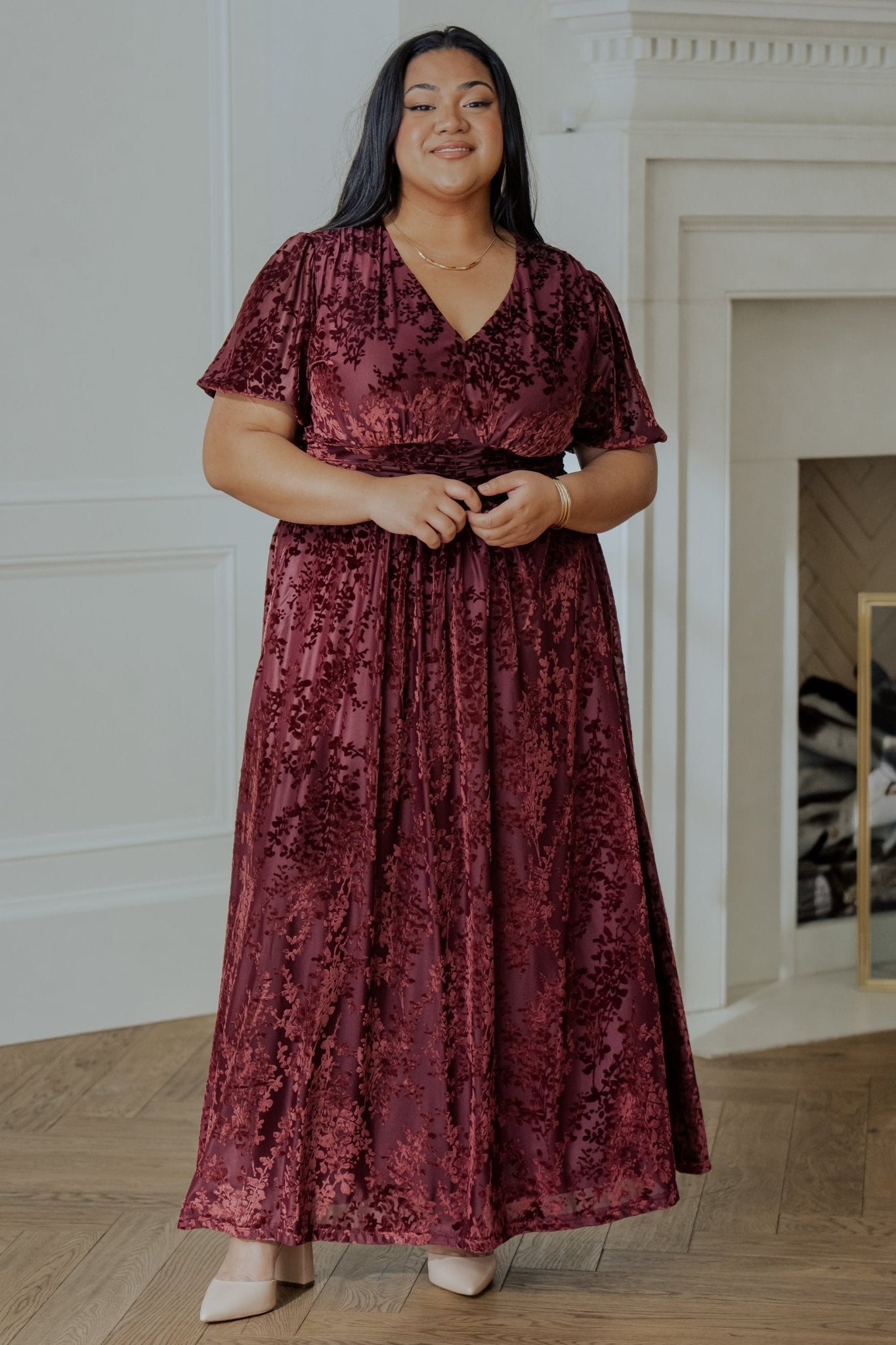 Leslie Velvet Maxi Dress