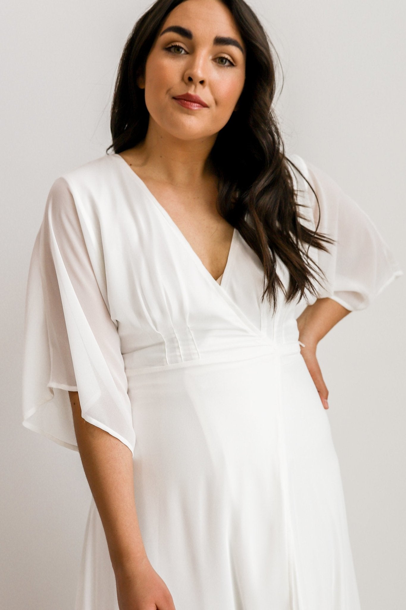 Lilly Wrap Maxi Dress | Off White - Baltic Born