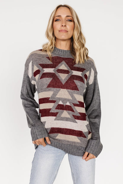 Lolo Knit Sweater | Gray Multi - Baltic Born