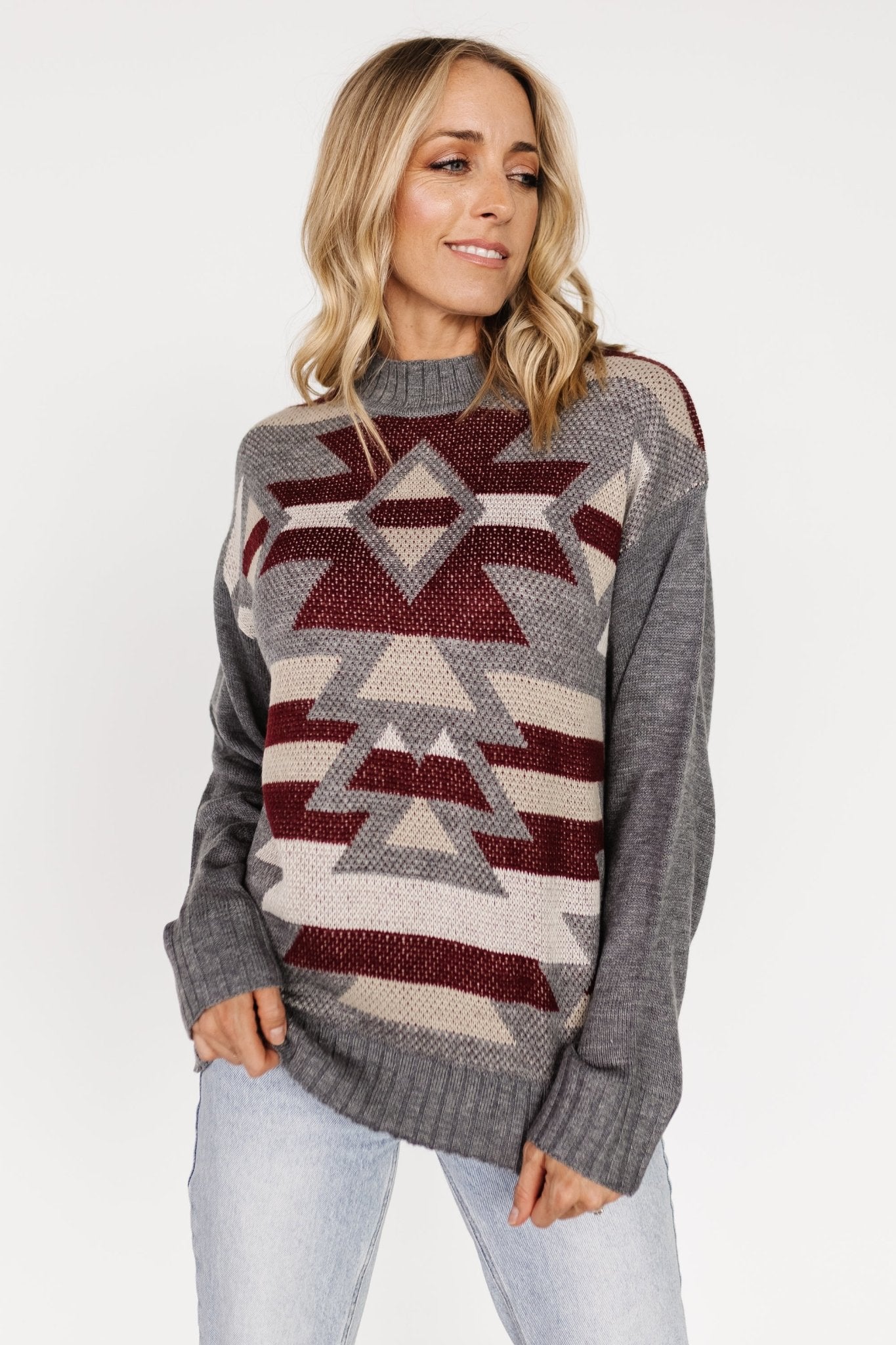 Lolo Knit Sweater | Gray Multi - Baltic Born