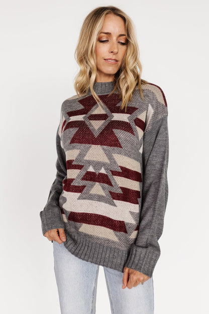 Lolo Knit Sweater | Gray Multi - Baltic Born