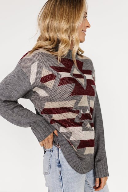 Lolo Knit Sweater | Gray Multi - Baltic Born