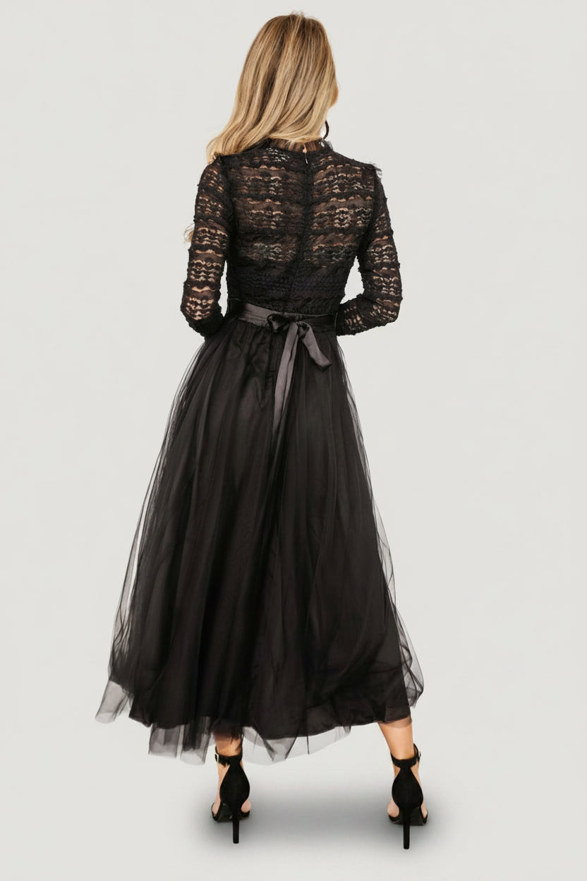 Lonnie Tulle Dress | Black Lonnie Tulle Dress | Black