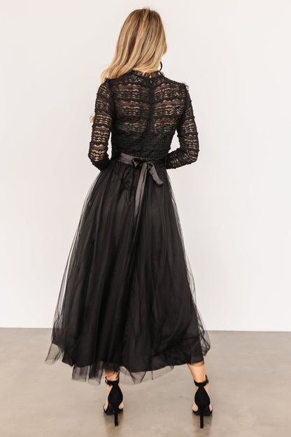 Lonnie Tulle Dress | Black - Baltic Born