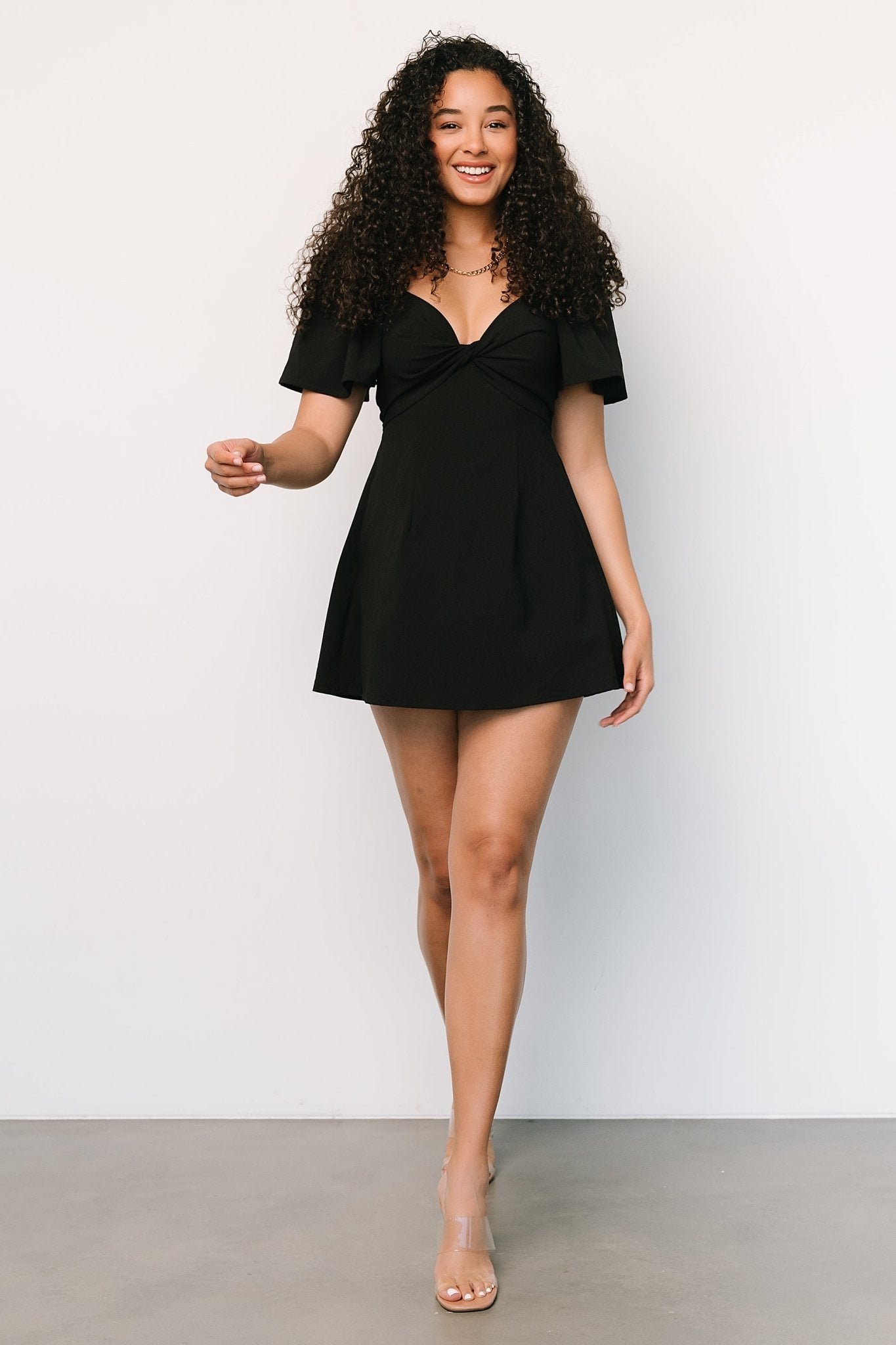 Lowell Skort Romper | Black - Baltic Born