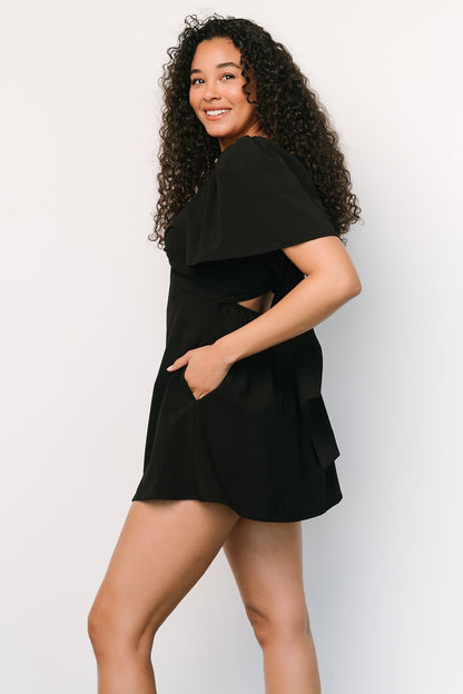 Lowell Skort Romper | Black - Baltic Born