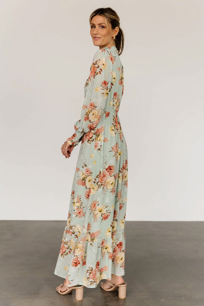 Luciana Maxi Dress | Sage Multi - Baltic Born