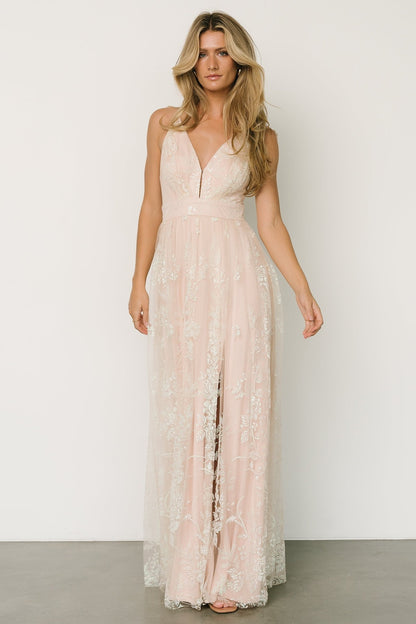 Lucienne Shimmer Maxi Gown | Ivory - Baltic Born