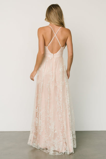 Lucienne Shimmer Maxi Gown | Ivory - Baltic Born