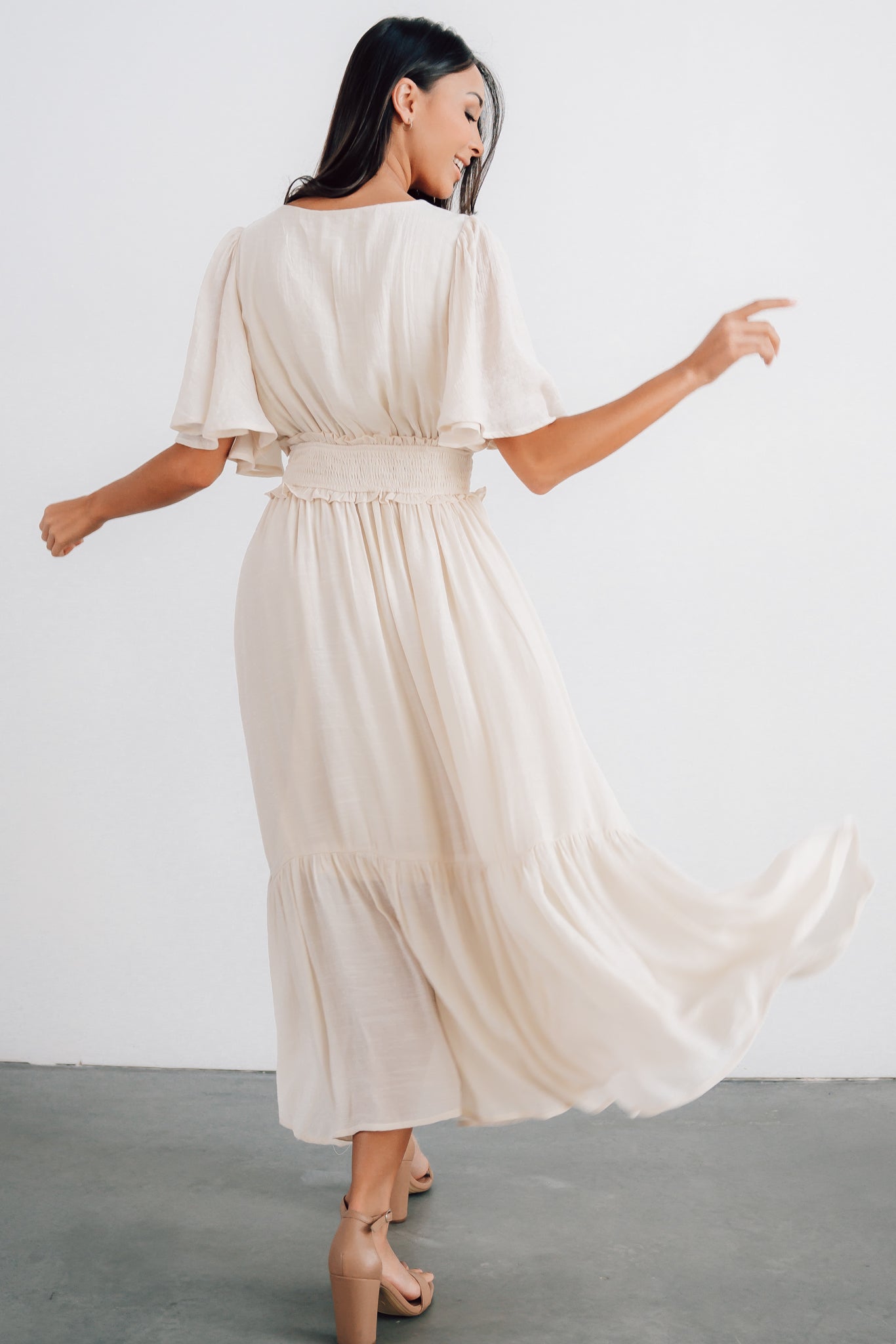 Luz Embroidered Maxi Dress | Natural - Baltic Born