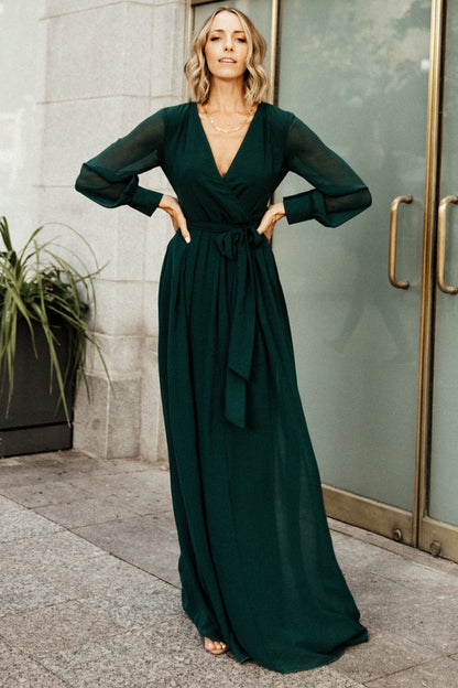 Lydia Maxi Dress | Hunter Green - Baltic Born