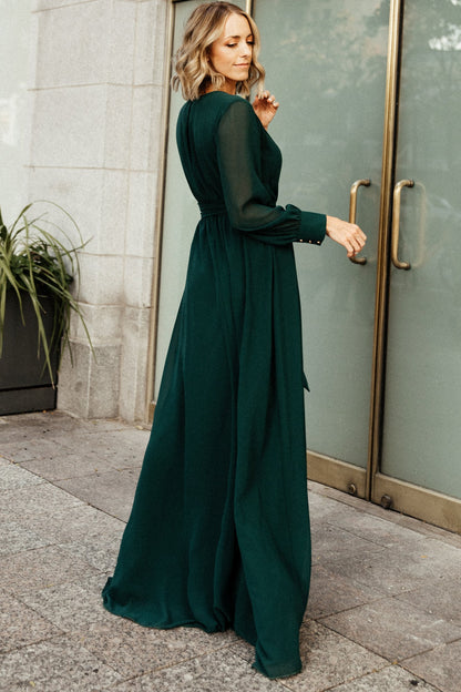 Lydia Maxi Dress | Hunter Green - Baltic Born