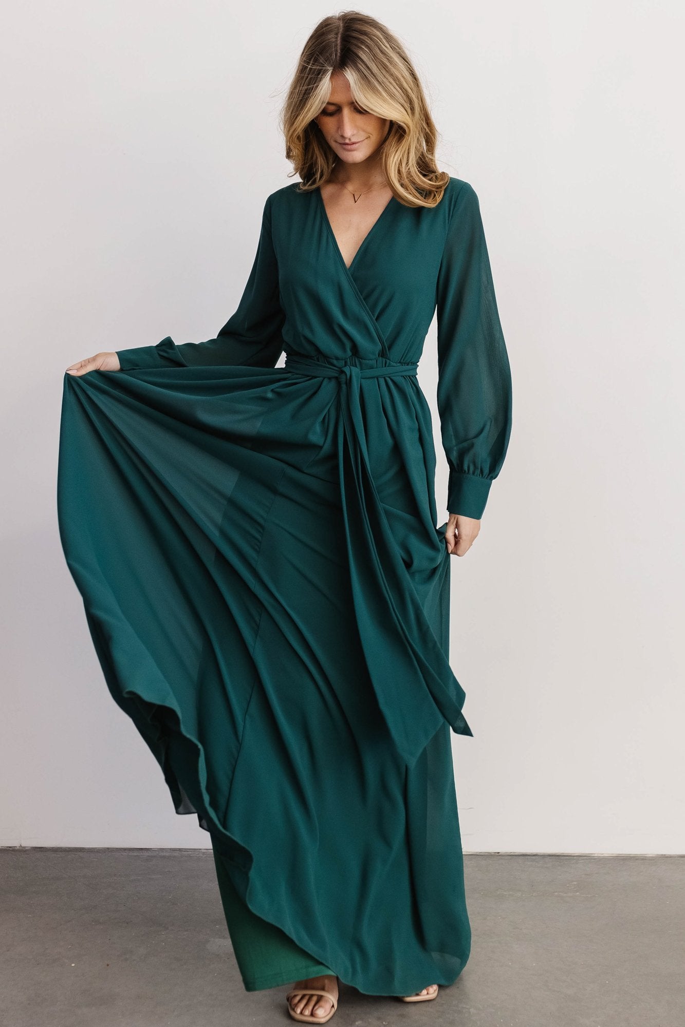 Lydia Maxi Dress | Hunter Green - Baltic Born