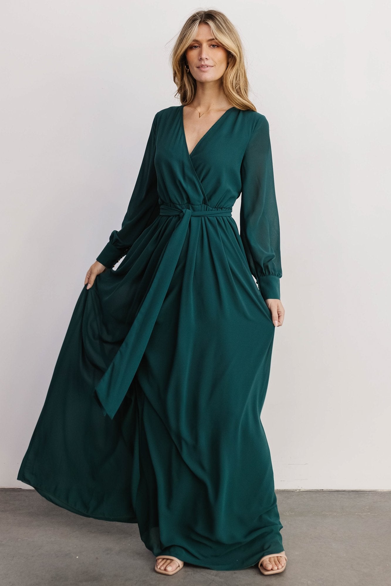 Lydia Maxi Dress | Hunter Green - Baltic Born